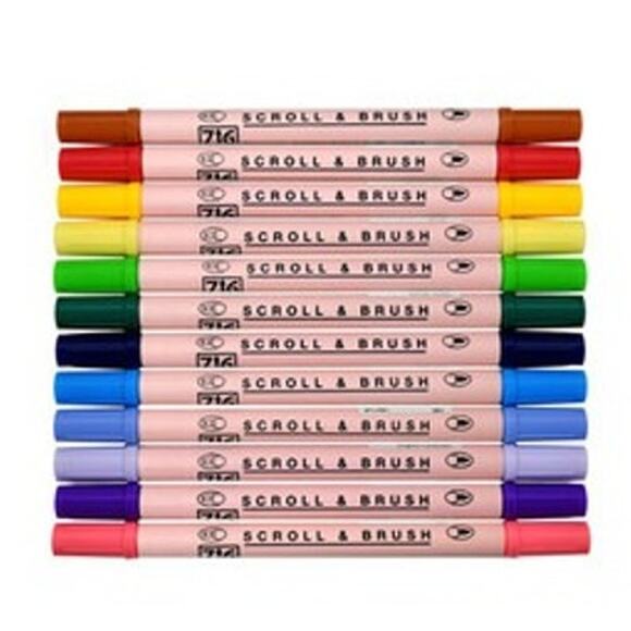 Zig Ultimate Double Sided Marker Set with Clear Storage Case - Picture 7 of 13